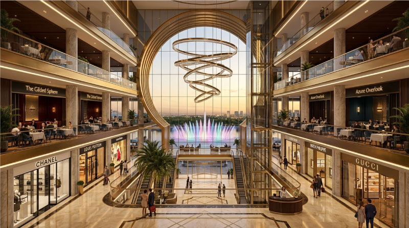 Khám Phá Quy Mô 4 Tầng Khối Đế Thương Mại Đẳng Cấp Quốc Tế Tại Sun Galaxy Complex